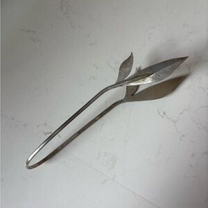 Signed Janet Torelli Laurel Tongs Sterling Silver 925‎ Handmade USA